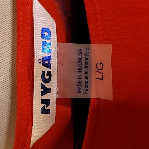 Peter Nygard Blouse NWT Size L Orange Top 3/4 Sleeve Front Tie - Picture 2 of 5